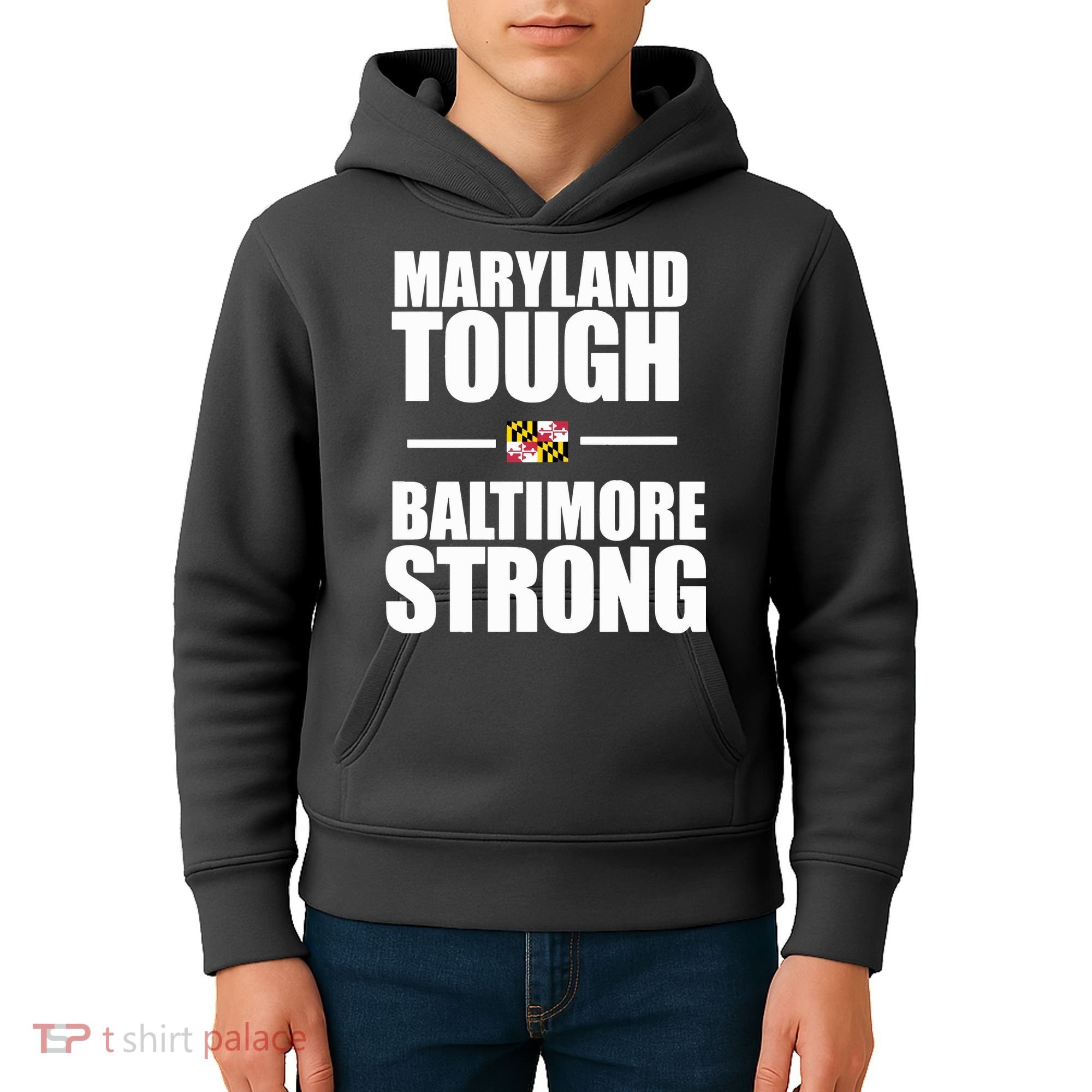 Maryland Tough Baltimore Strong Kids Hoodie