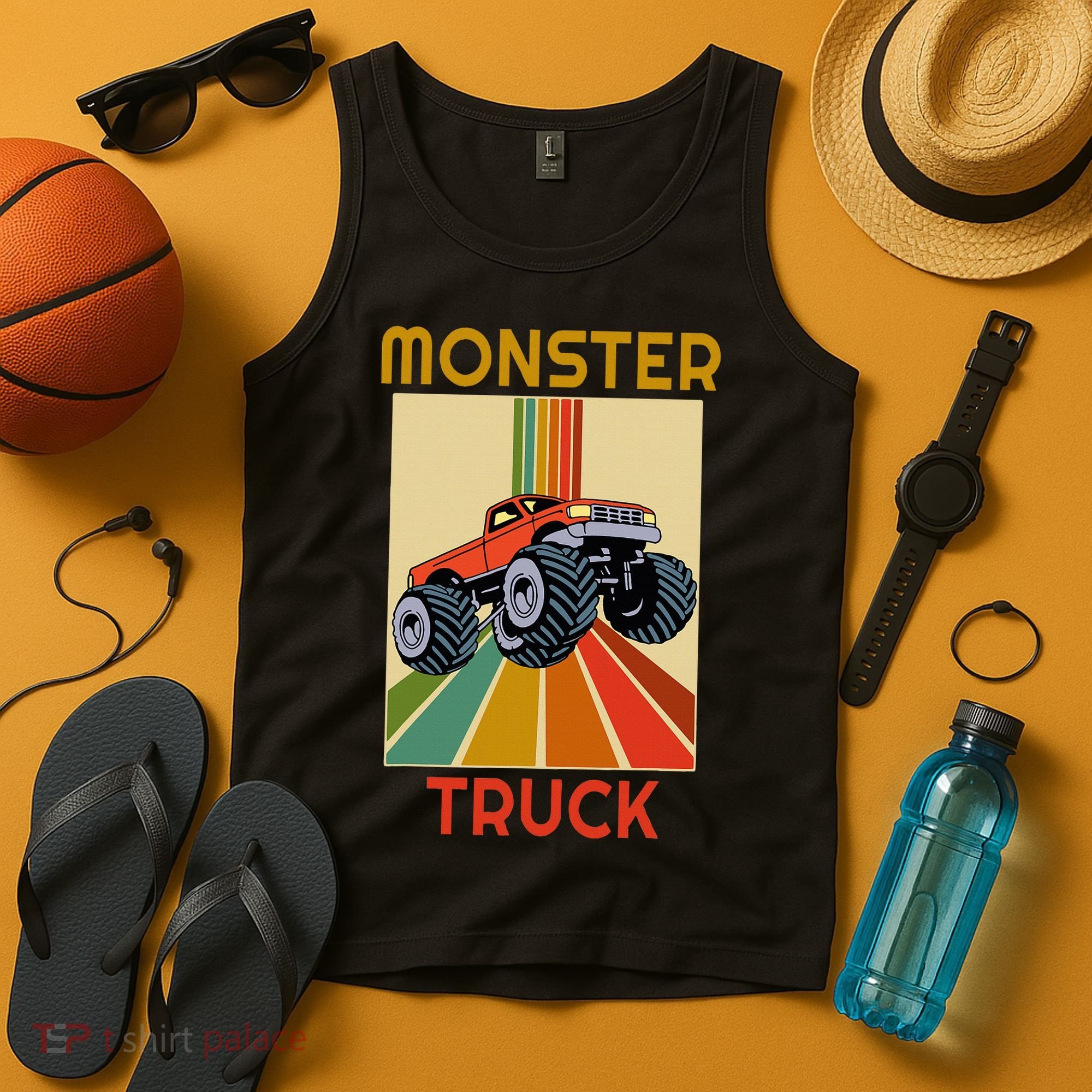 Monster Truck Big Style Truck Tank Top