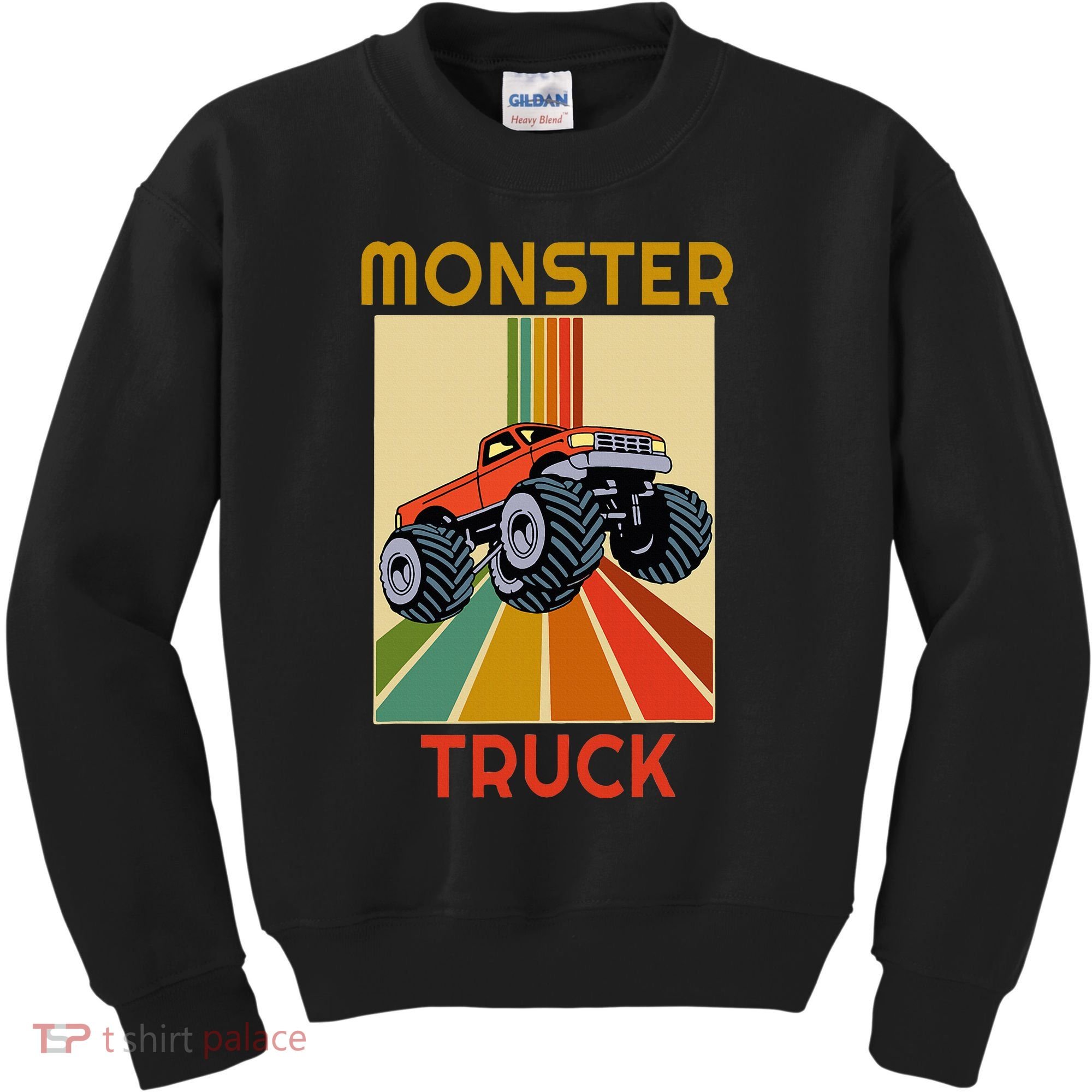 Monster Truck Big Style Truck Kids Sweatshirt