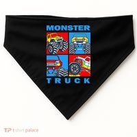 Monster Truck Block USA-Made Doggie Bandana thumb 0