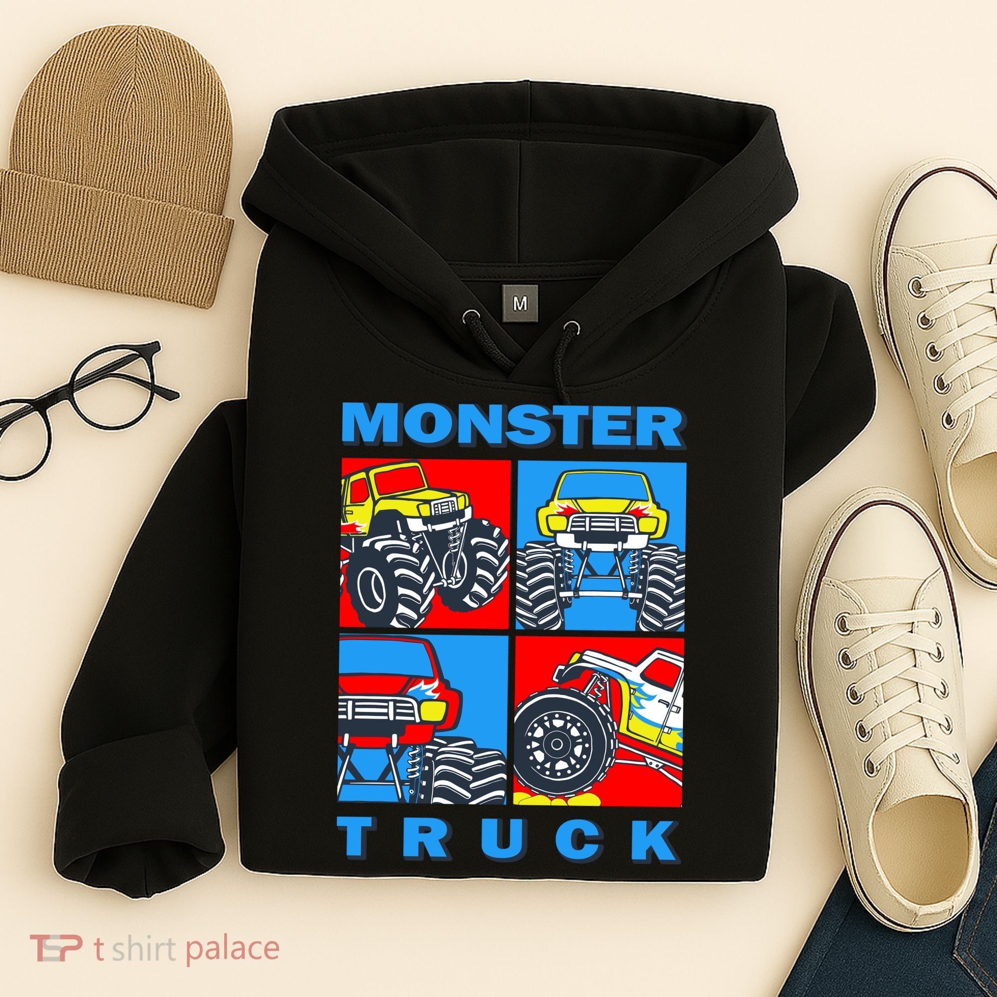 Monster Truck Block Hoodie
