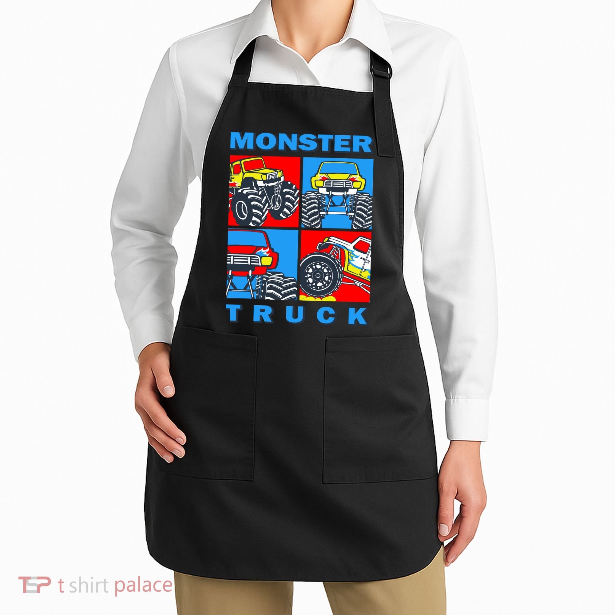 Monster Truck Block Apron