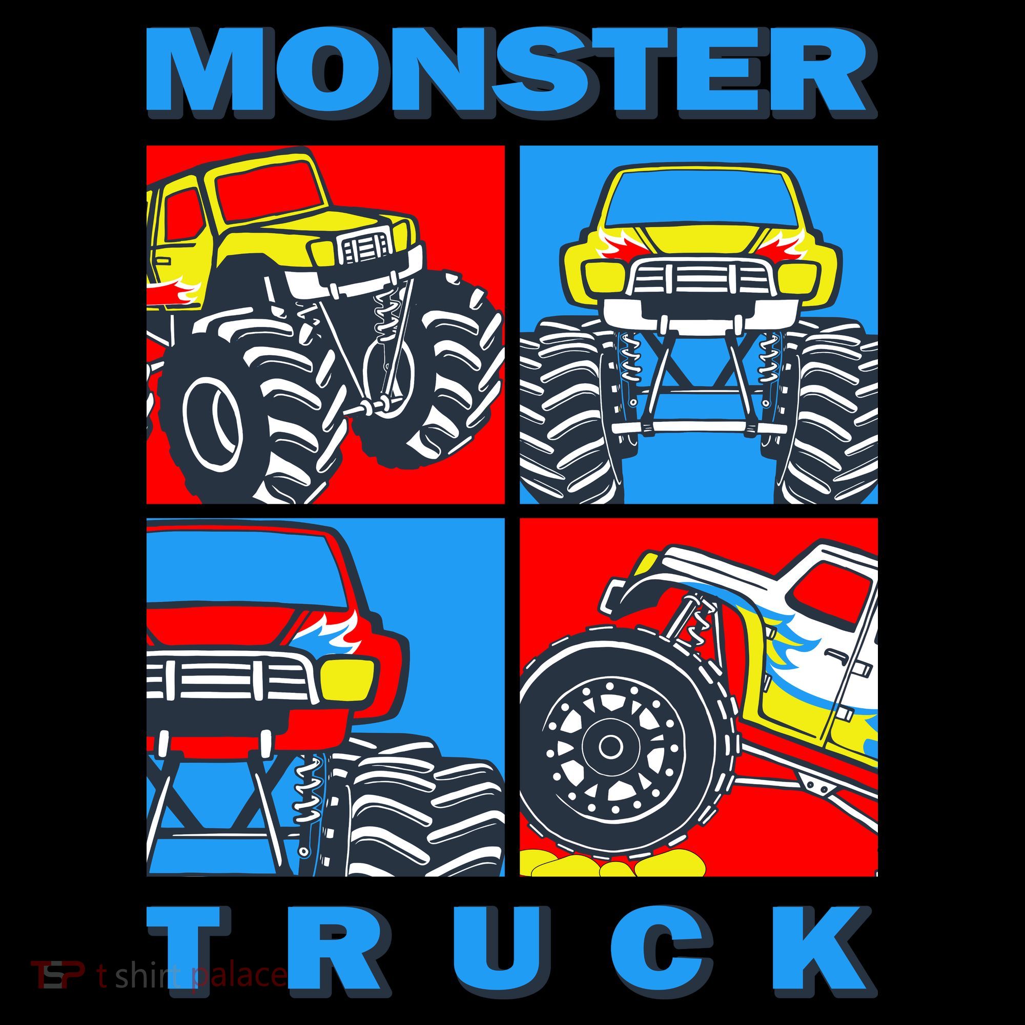 Monster Truck Block T-Shirt
