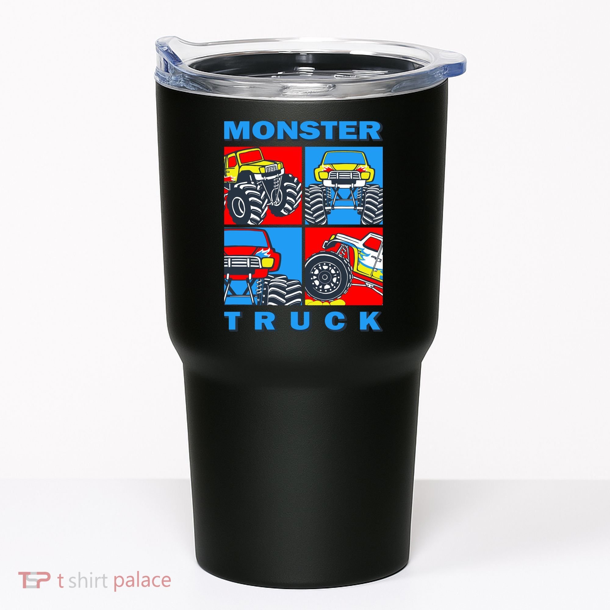 Monster Truck Block Tumbler