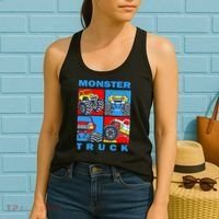 Monster Truck Block Women's Tank Top thumb 2
