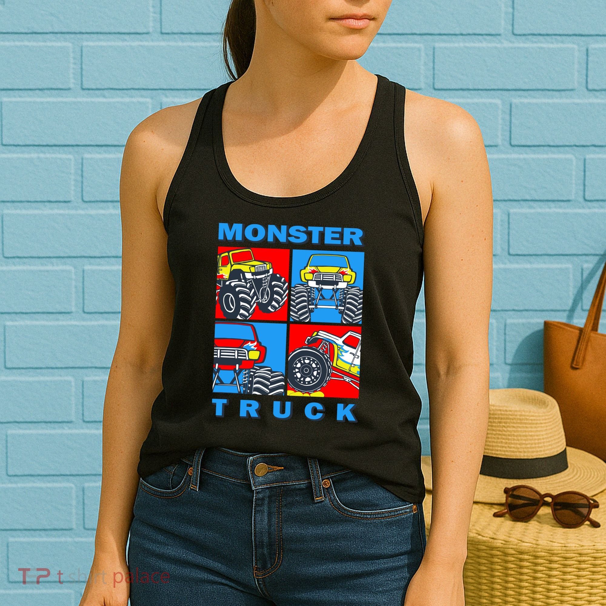 Monster Truck Block Women's Tank Top