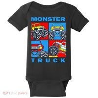 Monster Truck Block Baby Bodysuit thumb 0