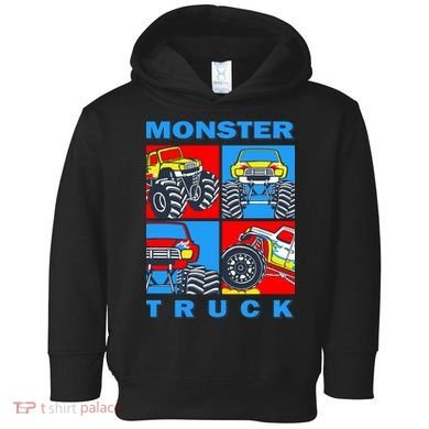 Monster Truck Block Toddler Hoodie