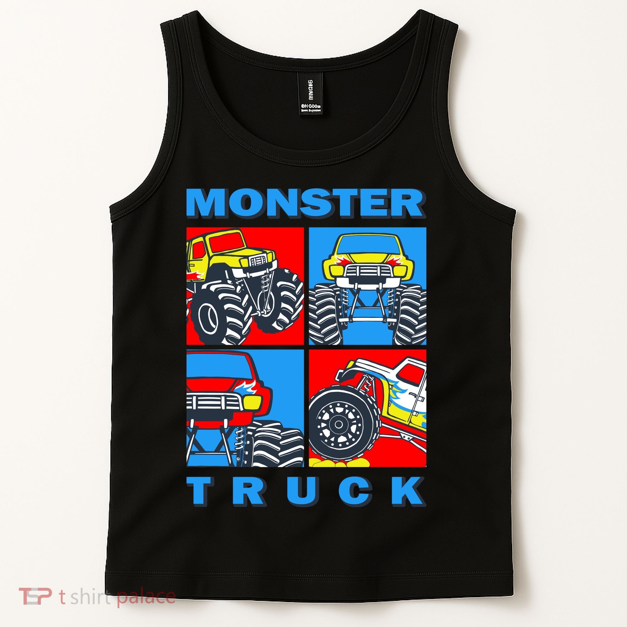 Monster Truck Block Tank Top
