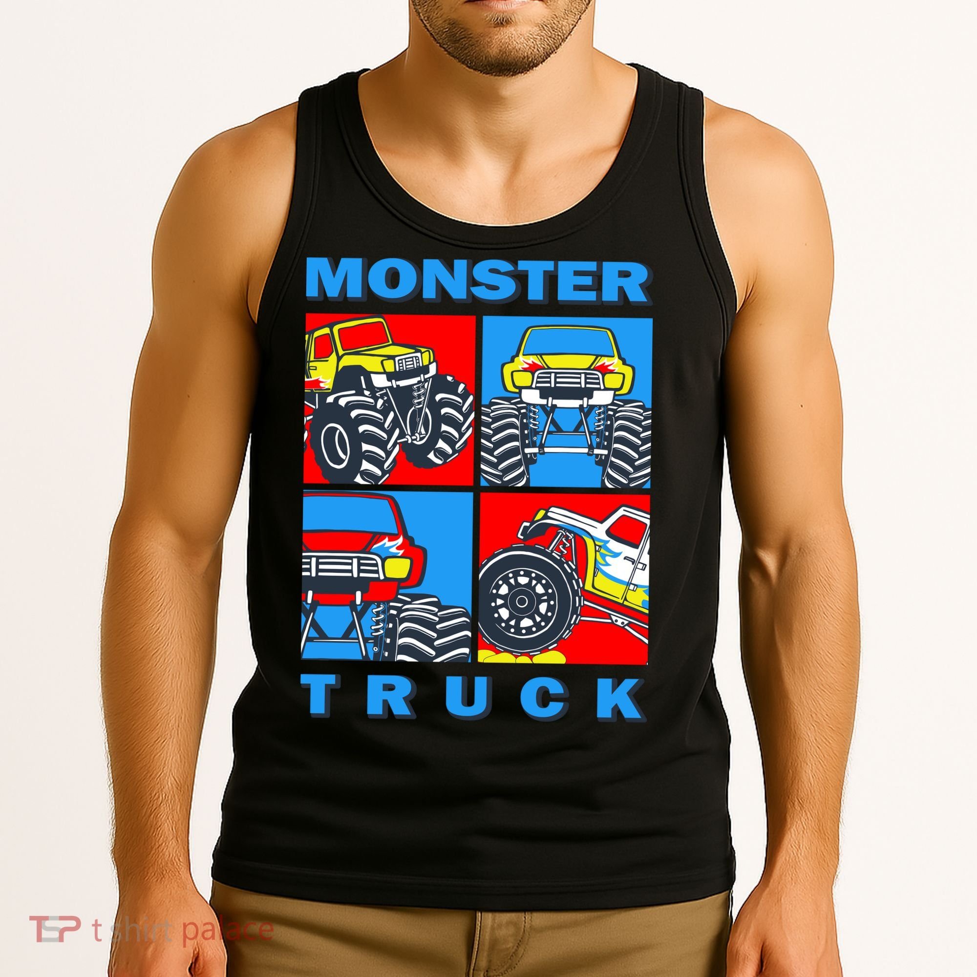 Monster Truck Block Tank Top