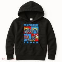 Monster Truck Block Kids Hoodie thumb 0