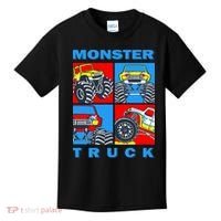 Monster Truck Block Kids T-Shirt thumb 0