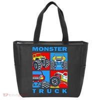 Monster Truck Block Tote Bag thumb 0