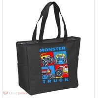 Monster Truck Block Tote Bag thumb 2