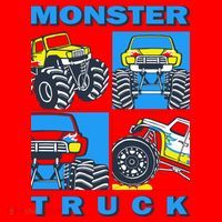 Monster Truck Block Santa Hat thumb 1