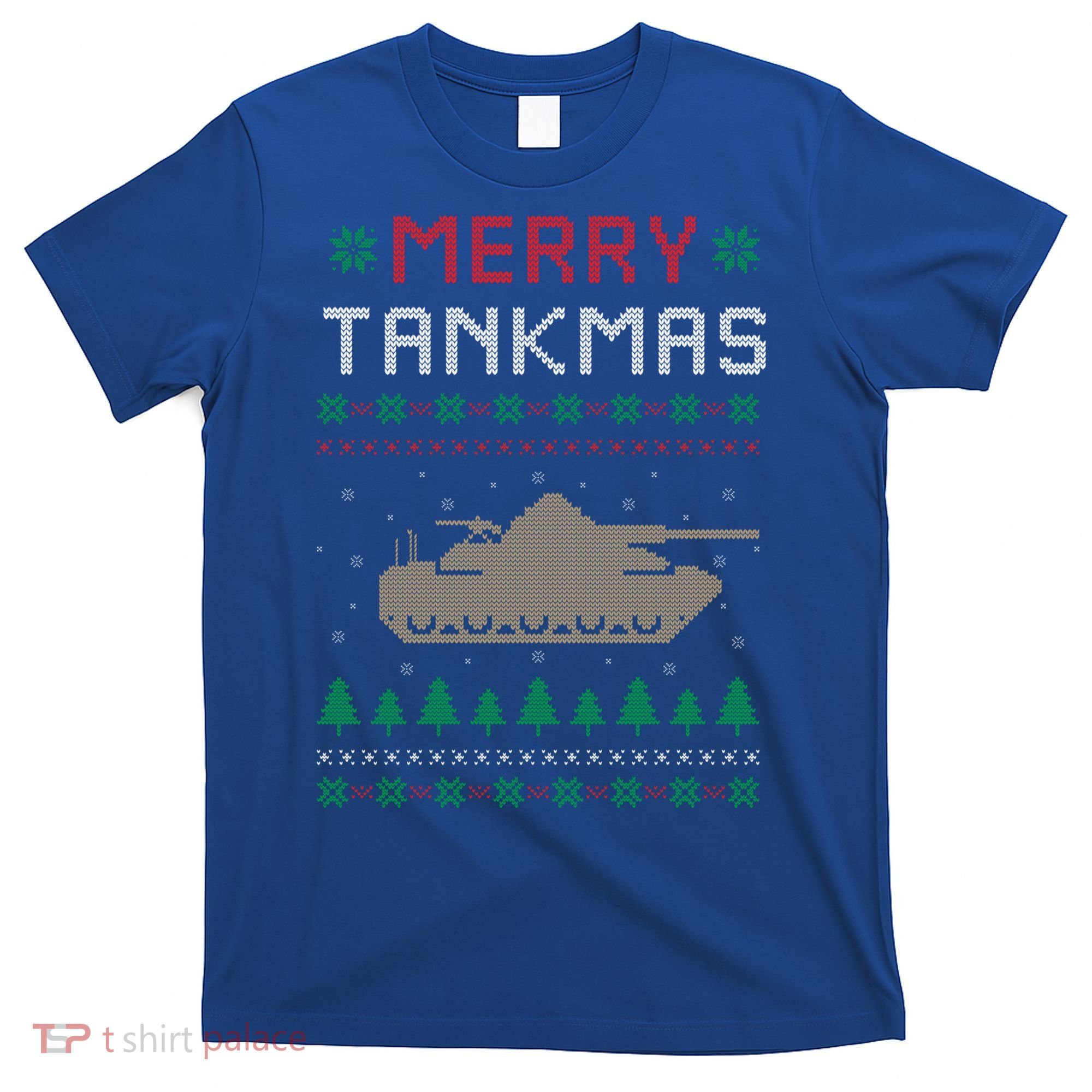 Merry Tankmas Battle Tank Military Ugly Christmas Sweater Gift T-Shirt