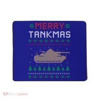 Merry Tankmas Battle Tank Military Ugly Christmas Sweater Gift Mousepad thumb 0