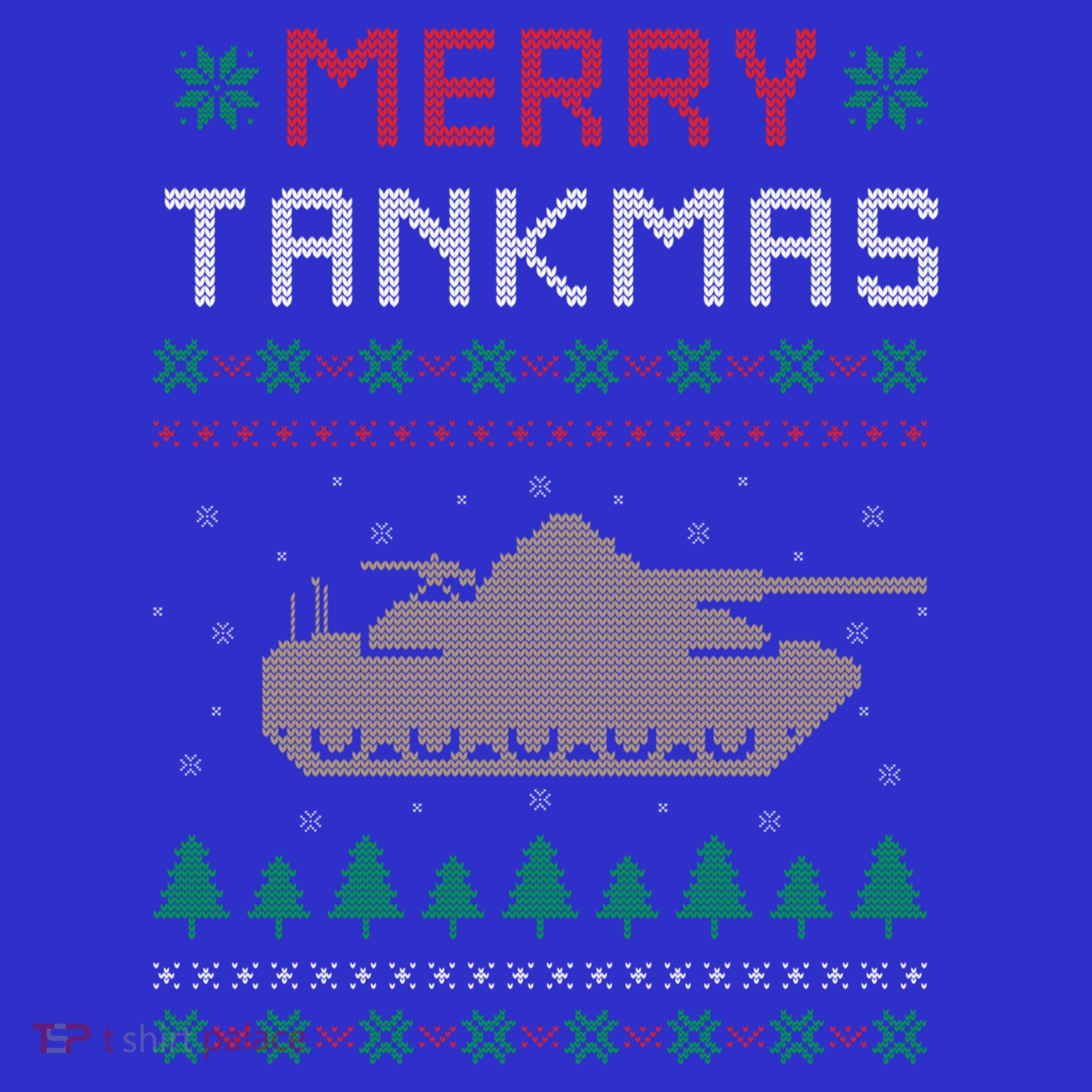 Merry Tankmas Battle Tank Military Ugly Christmas Sweater Gift Women's Tank Top
