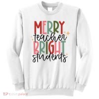 Merry Teacher Bright Students Christmas Sweatshirt thumb 0