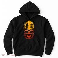 May The Course Be With You Disc Golf Player Skull Sunset Hoodie thumb 0