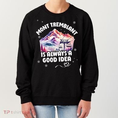 Mont Tremblant Canada Ski Resort Quebec Skiing Souvenir Women's Sweatshirt