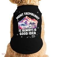 Mont Tremblant Canada Ski Resort Quebec Skiing Souvenir Doggie Tank thumb 0