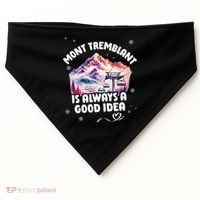 Mont Tremblant Canada Ski Resort Quebec Skiing Souvenir USA-Made Doggie Bandana thumb 0