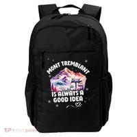 Mont Tremblant Canada Ski Resort Quebec Skiing Souvenir Backpack thumb 0