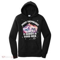 Mont Tremblant Canada Ski Resort Quebec Skiing Souvenir Women's Hoodie thumb 0