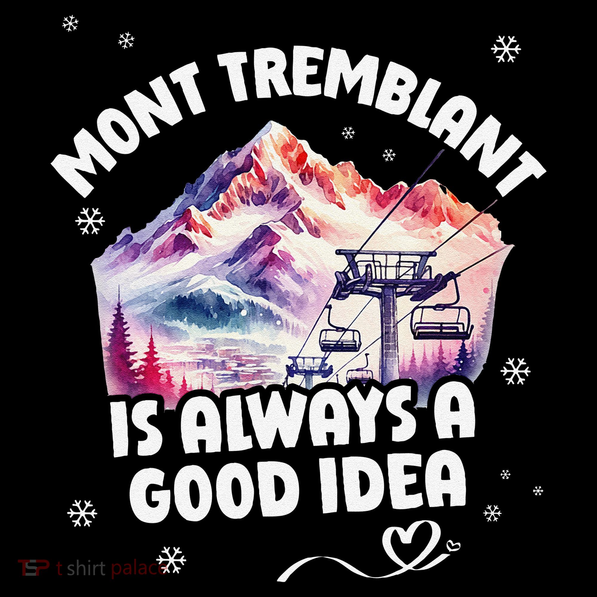 Mont Tremblant Canada Ski Resort Quebec Skiing Souvenir Women's Hoodie