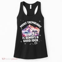 Mont Tremblant Canada Ski Resort Quebec Skiing Souvenir Women's Tank Top thumb 0