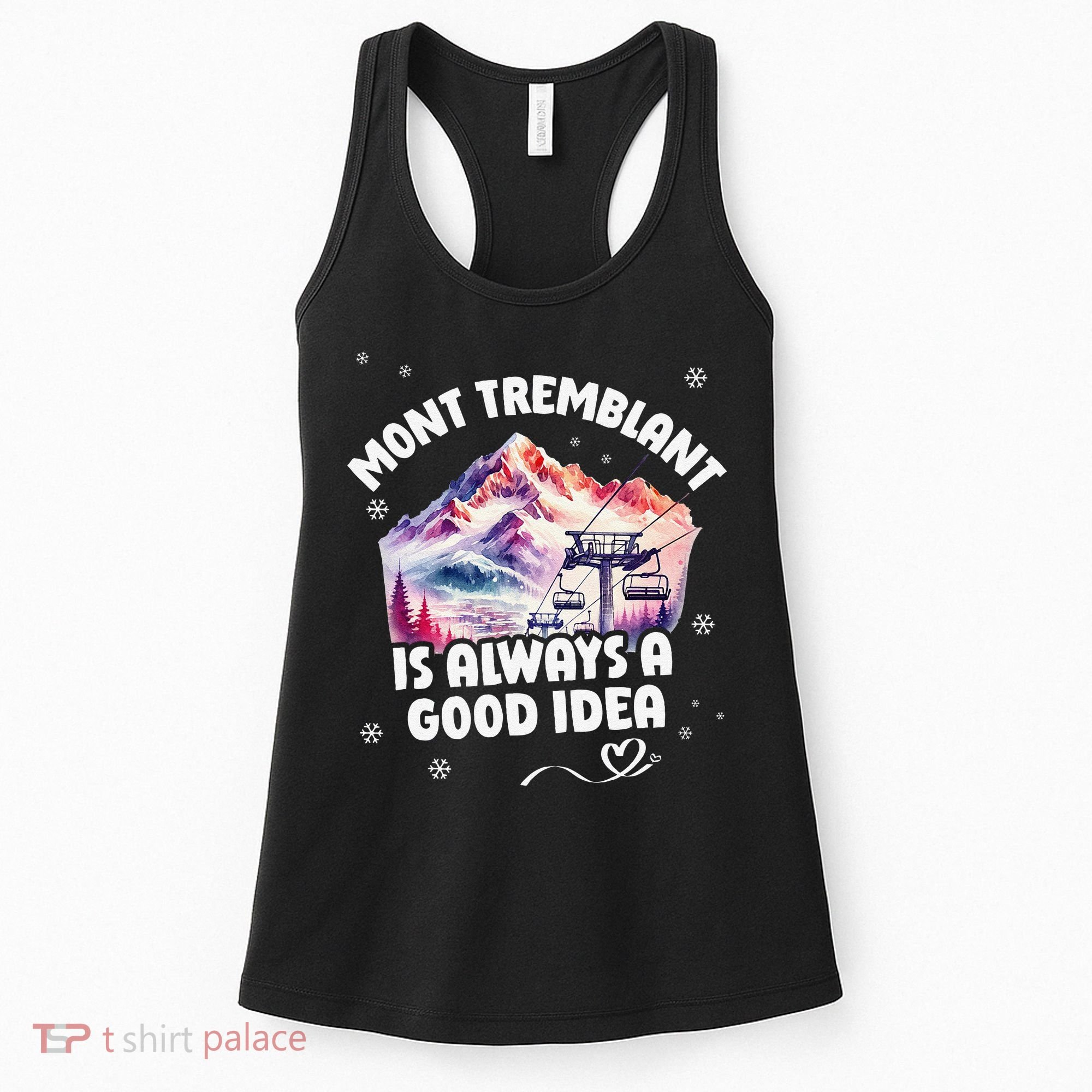 Mont Tremblant Canada Ski Resort Quebec Skiing Souvenir Women's Tank Top