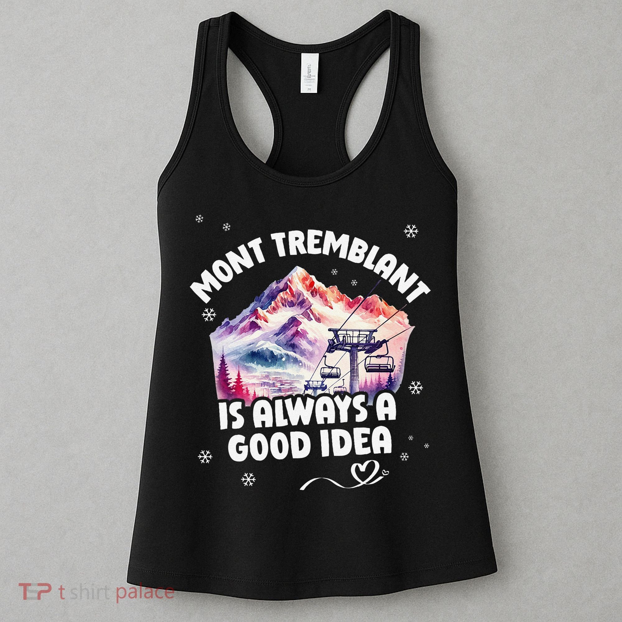 Mont Tremblant Canada Ski Resort Quebec Skiing Souvenir Women's Tank Top