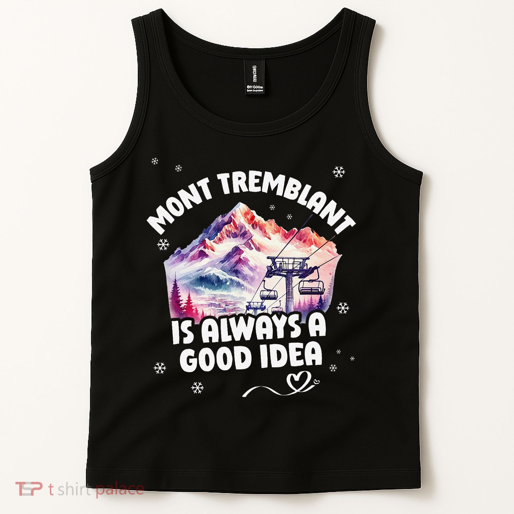Mont Tremblant Canada Ski Resort Quebec Skiing Souvenir Tank Top