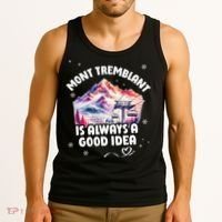 Mont Tremblant Canada Ski Resort Quebec Skiing Souvenir Tank Top thumb 3