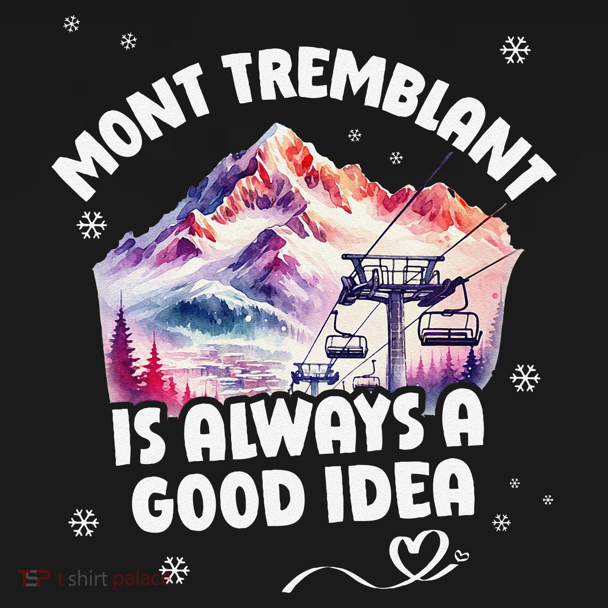 Mont Tremblant Canada Ski Resort Quebec Skiing Souvenir Tank Top