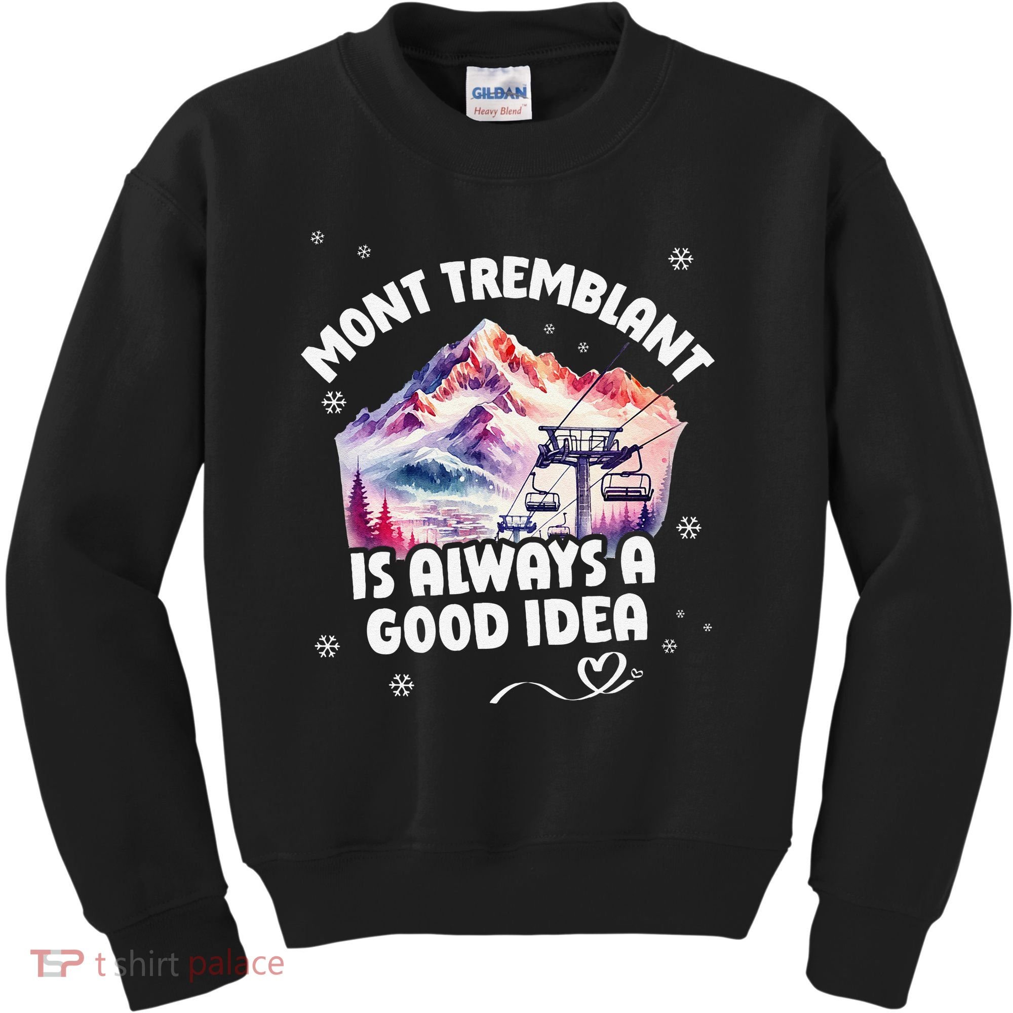 Mont Tremblant Canada Ski Resort Quebec Skiing Souvenir Kids Sweatshirt