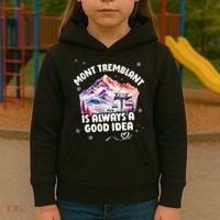 Mont Tremblant Canada Ski Resort Quebec Skiing Souvenir Kids Hoodie thumb 3