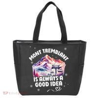 Mont Tremblant Canada Ski Resort Quebec Skiing Souvenir Tote Bag thumb 0