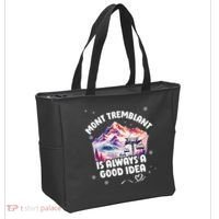 Mont Tremblant Canada Ski Resort Quebec Skiing Souvenir Tote Bag thumb 2