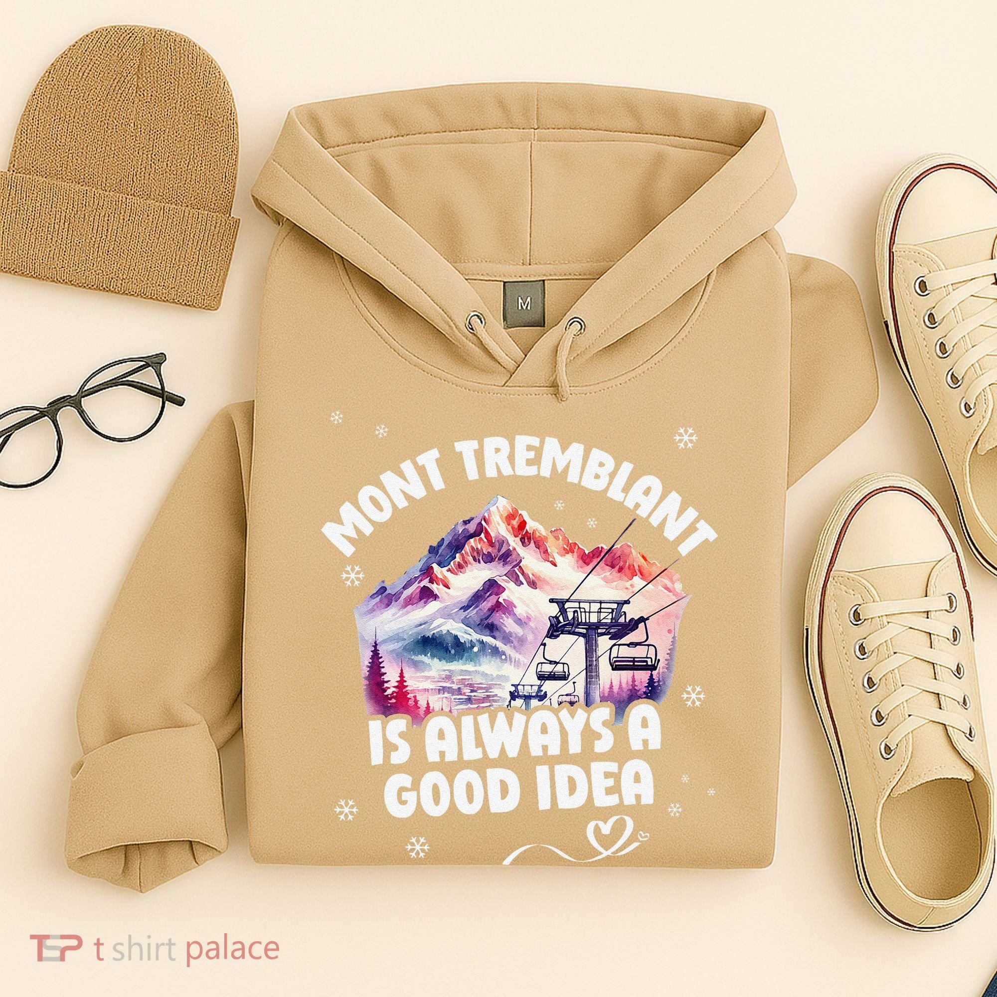 Mont Tremblant Canada Ski Resort Quebec Skiing Souvenir Hoodie