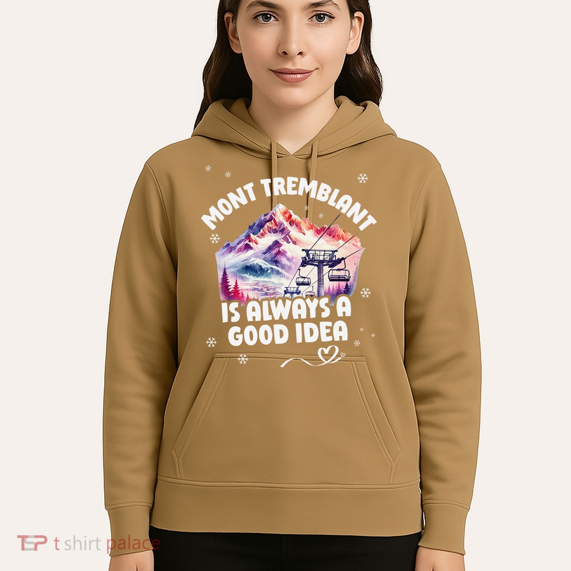 Mont Tremblant Canada Ski Resort Quebec Skiing Souvenir Hoodie