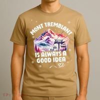 Mont Tremblant Canada Ski Resort Quebec Skiing Souvenir T-Shirt thumb 3