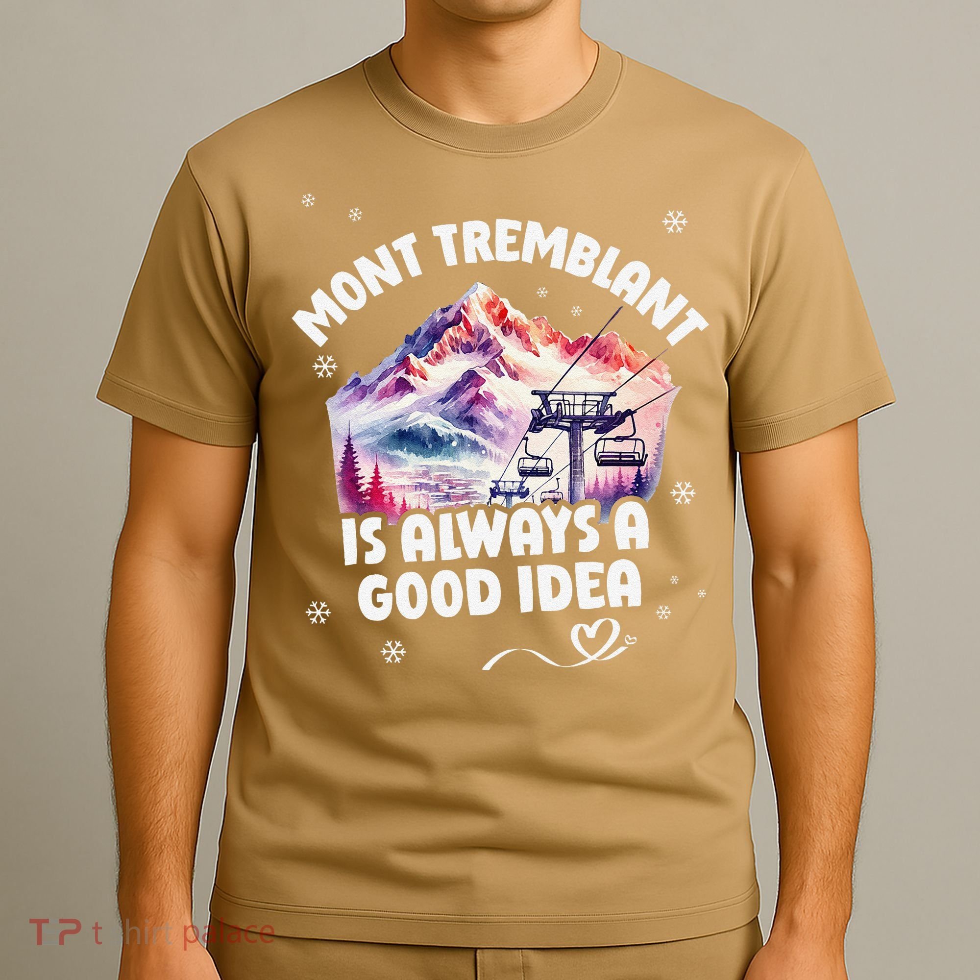 Mont Tremblant Canada Ski Resort Quebec Skiing Souvenir T-Shirt