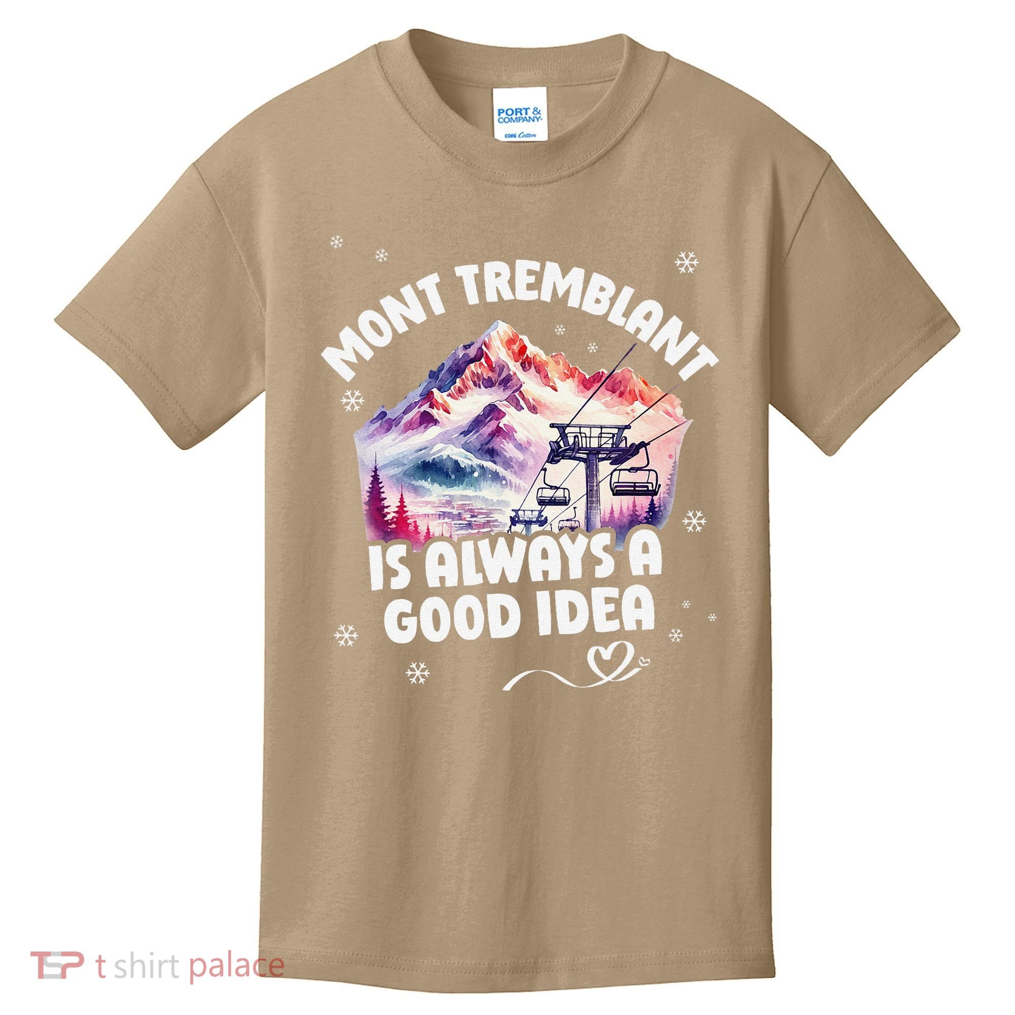 Mont Tremblant Canada Ski Resort Quebec Skiing Souvenir Kids T-Shirt