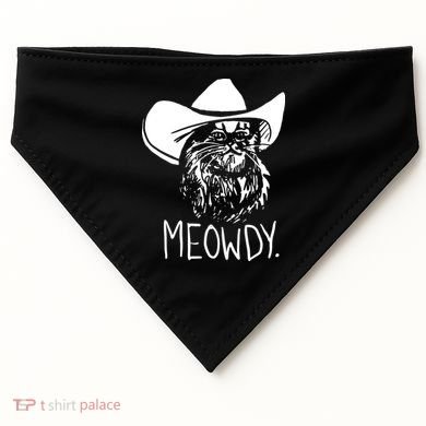 Meowdy Texas Cat Meme USA-Made Doggie Bandana