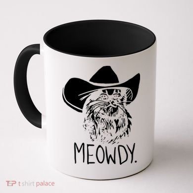 Meowdy Texas Cat Meme Coffee Mug