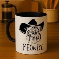 Meowdy Texas Cat Meme Coffee Mug thumb 4