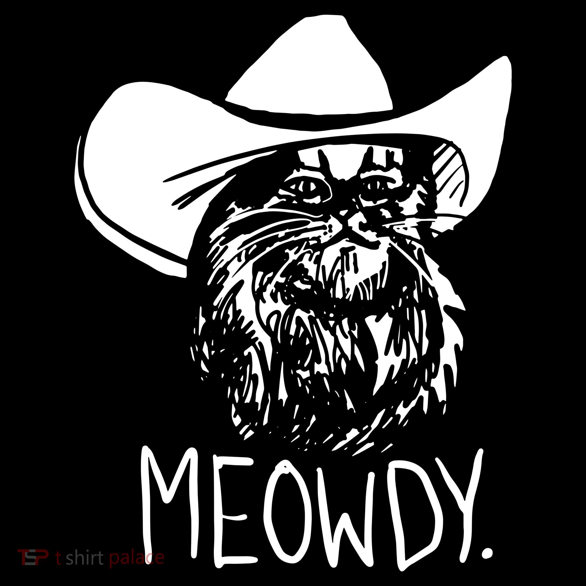 Meowdy Texas Cat Meme Coaster