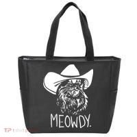 Meowdy Texas Cat Meme Tote Bag thumb 0